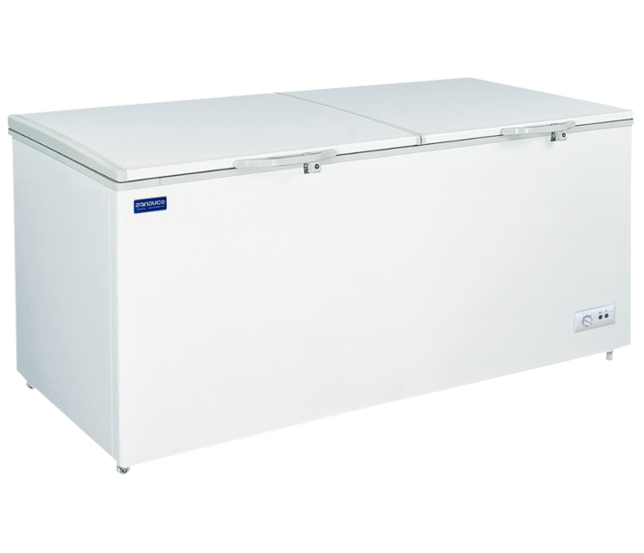 Zanduco 76" 2-Door Chest Freezer with Solid Flat Top and 560L Capacity - 115V - CA