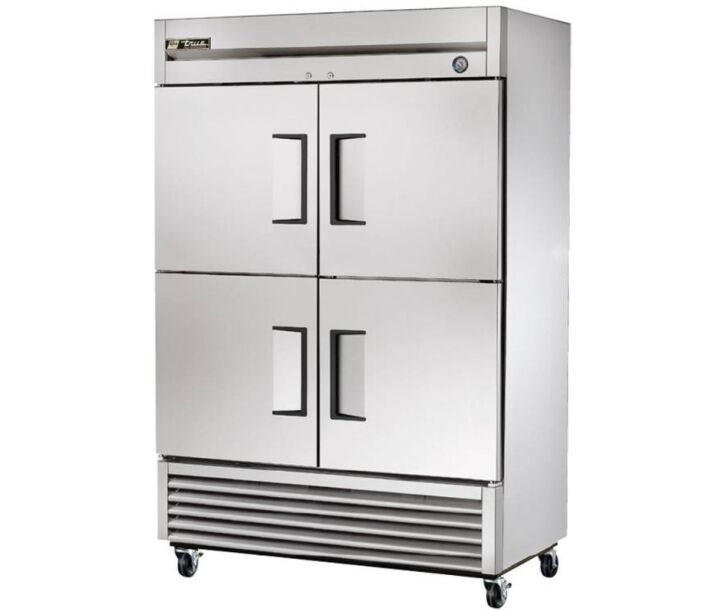 True T-49-4-HC 55" Solid Half Door Reach In Refrigerator - CA