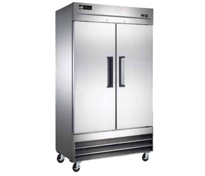 EFI X-Line F2-39VCX 39" Bottom Mount Two Solid Door Reach-In Freezer - 115V, 1/2 HP - CA