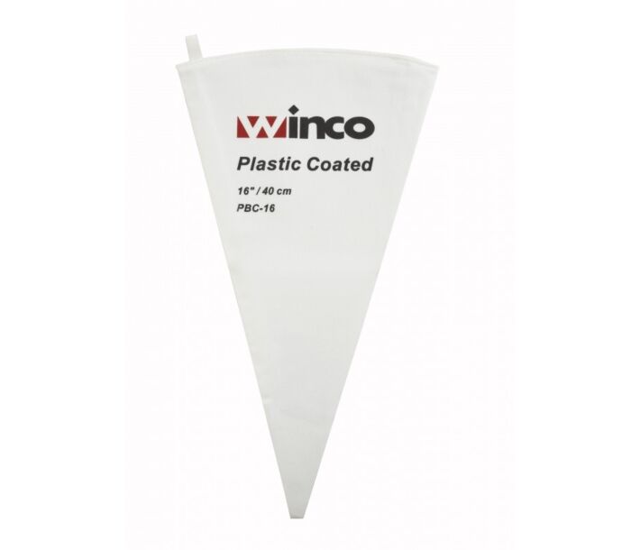 Winco PBC-16 16" Pastry Bag Cotton with Plastic Coated - USA