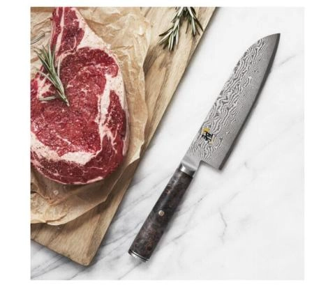 Miyabi 5000MCD 67 7-Inch Santoku Knife 1002039 - Brown Handle