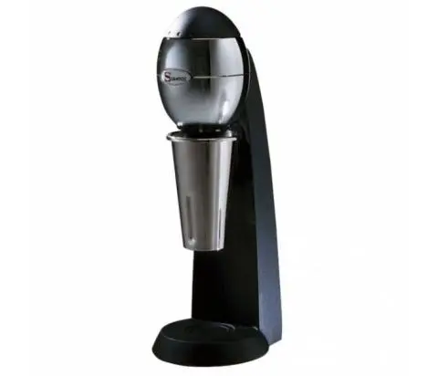 Milkshake shaker outlet