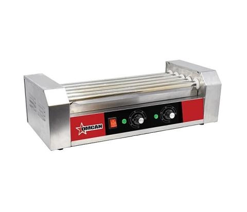 Hotdog Roller with 5 Rollers - Without Sneeze Guard | Food Display