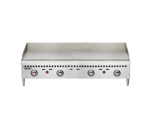 Vulcan VCRG48 T Restaurant Series Countertop 48 Thermostatic Natural Gas Griddle 100 000 BTU hr Zanduco CA