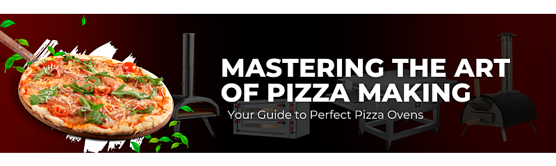 Pizza beside text Mastering the Art of Pizza Making