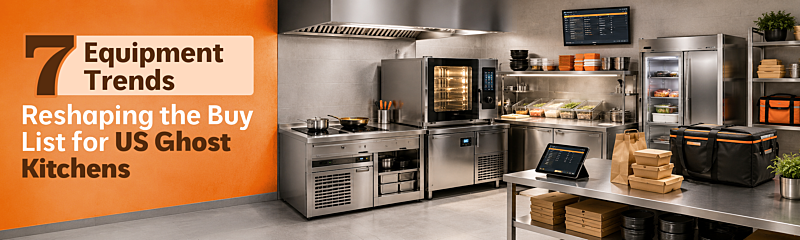 Inside the US Ghost Kitchen Shakeout: 7 Equipment Trends Reshaping the Buy List