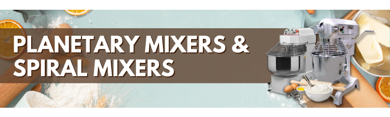 a picture of planetary and spiral mixers