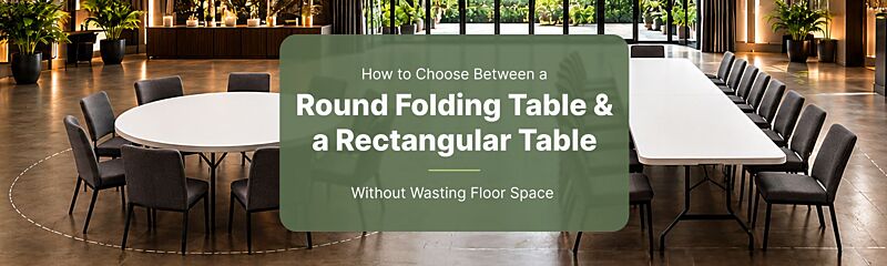 How to Choose Between a Round Folding Table and a Rectangular Table Without Wasting Floor Space