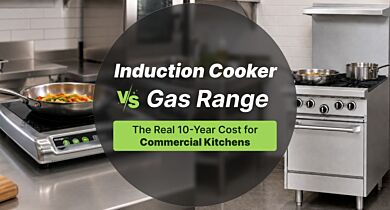 Induction Cooker vs Gas Range: The Real 10-Year Cost for Commercial Kitchens
