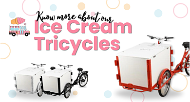 Ice cream tricycle colour options