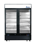 Atosa MCF8721ES 54" Bottom Mount Two Glass Door Reach In Merchandiser Freezer - CA