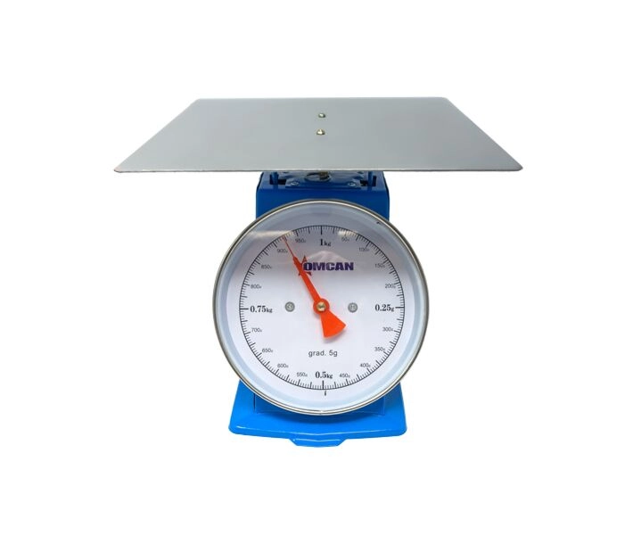 Omcan Dial Spring Scale with Stainless Steel Platform - 1 kg Capacity ...