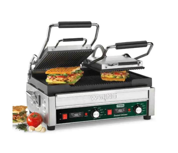 Waring WPG300T Panini Ottimo® Double Ribbed Panini Grill with Timer 17 Waring WPG300T Panini Ottimo® Double Ribbed Panini Grill with Timer 17
