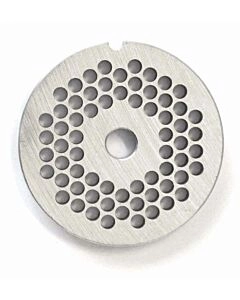 Omcan European Style #12 stainless steel plate, hubless, 4.8mm (3/16") - one notch/ round - CA