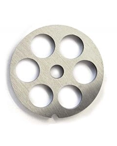 Omcan European Style #12 stainless steel plate, hubless, 18mm (3/4") - one notch/ round - CA