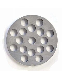 Omcan European Style #22 stainless steel plate, hubless, 12mm (1/2") - one notch/ round - CA