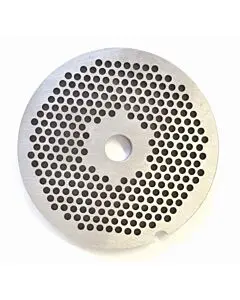 Omcan European Style #32 stainless steel plate, hubless, 3.2mm (1/8") - one notch/ round