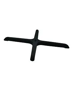 Omcan 33" x 33" Metal Cross Shaped Black Table Base
