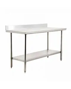 Zanduco 24'' Depth Heavy Duty All Stainless Steel Worktable with BackSplash