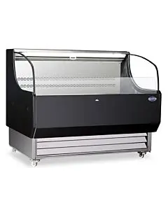 Zanduco 52" Open Refrigerated Floor Display Case Self-Serve with 13.07 cu. ft.