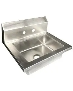 Zanduco 14.5" x 14" x 18" Fabricated Stainless Steel Handsink with Bowl Size 14" X 10" X 5" NSF