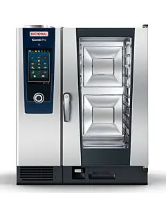 Rational CD1GRRA.0000234 iCombi Pro 10 Pan Half-Size Natural Gas Combi Oven with Touch Screen Controls - 120V