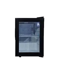 Zanduco 13" Black Countertop Display Refrigerator with 21L Capacity - 110V, 76W