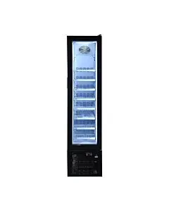Zanduco 16.5" Single Glass Door Reach In Merchandiser Freezer - 105L