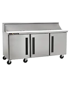 Centerline CLPT-7220-SD-LRR 72" 20 Pan Prep Table Salad/Sandwich Unit Refrigerator