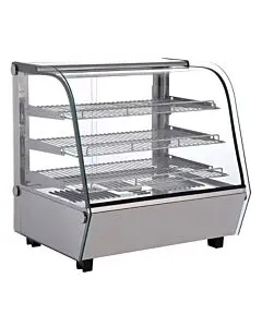 Zanduco 27" Curved Glass Countertop Display Warmer - 110V/60/1