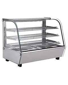 Zanduco 34" Curved Glass Countertop Display Warmer - 110V/60/1