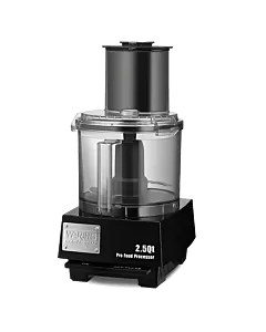Waring Commercial WFP11S Batch Bowl Food Processor with LiquiLock Seal System, 2-1/2-Quart, Clear - 120V