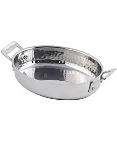 Bon Chef Cucina Hammered Finish Oval Au gratin 60020HF