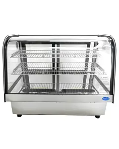 Zanduco 35" Countertop Drop-in Curved Glass Refrigerated Display - 173L