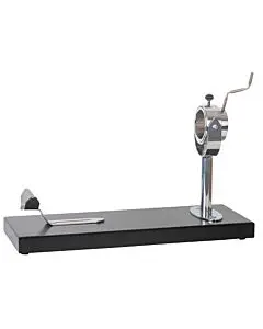 Omcan Prosciutto Holder with Wooden Base and Rotating Handle