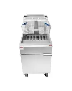 Atosa ATFS-75 Heavy Duty Deep Floor Fryer 75 LB Capacity Natural Gas or Liquid propane - 150,000 - 170,000 BTU