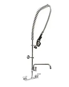BK Resources BKF-VSMPR-WB-AF12-G Workforce 8” Splash Mount Pre-Rinse with 12” Add-A-Faucet