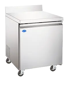 Zanduco 27" Worktop Freezer with Backsplash and 154L Capacity - 235W, 115V