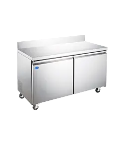 Zanduco 47" Two Doors Worktop Freezer with Backsplash and 320L Capacity - 300W, 115V