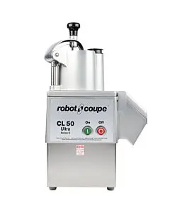 Robot Coupe CL50 Ultra Restaurant Dice Continuous Feed Food Processor with 9 Discs, Dice Cleaning & Wall Holder Kits - 1 1/2 hp