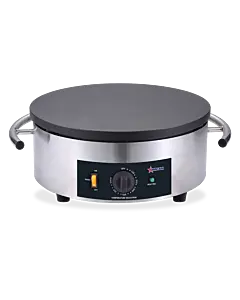 Omcan 16" Portable Round Electric Cast Iron Crepe Maker - 120V