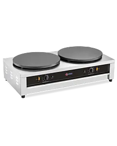 Omcan 16" Dual Electric Cast Iron Crepe Maker - 120V