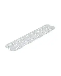 Cambro 20LPCWD135 Food Pan - Camwear - Polycarbonate - Clear - Drain Shelf - 1/2 Size Long