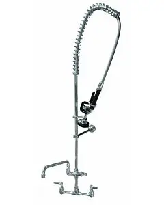 Omcan 8" Wall Mounted Pre-Rinse Unit with 44" hose and 12.5" Faucet