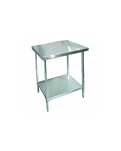 Zanduco 30'' Depth Stainless Steel Heavy Duty Worktable with Undershelf