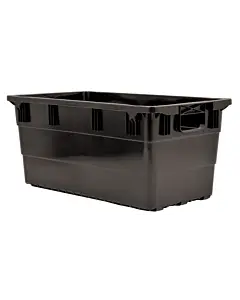 Omcan 28" x 15" x 12.5" Nova Tote Box - Black