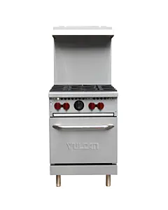 Vulcan SX24-4B 24" 4 Burner Gas Range with Standard Oven - 143,000 BTU
