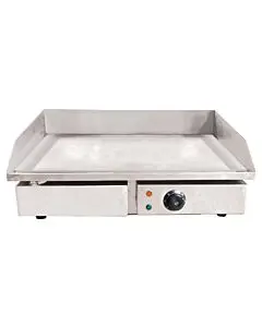 Omcan Scratch and Dent 22" Stainless Steel Griddle with Smooth Surface - 3 kW