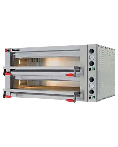 Trento Fuoco Series 57″ Double Chamber Pizza Oven with 41.3″ Chamber, Mechanical Display – 18 kW, 220 V, 3 Ph