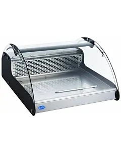Zanduco 27" Countertop Curved Glass Refrigerated Showcase with 118L Capacity - 110V, 176W